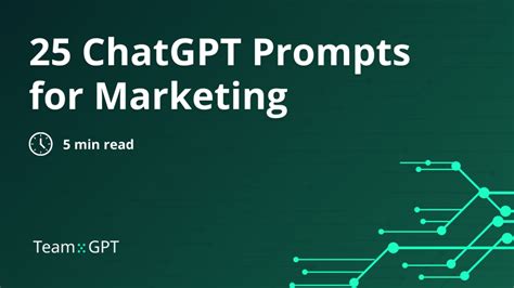 Best 25 ChatGPT Prompts For Marketing In 2024