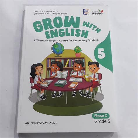 Jual Grow With English Kelas Sd Penerbit Erlangga Kurikulum Merdeka