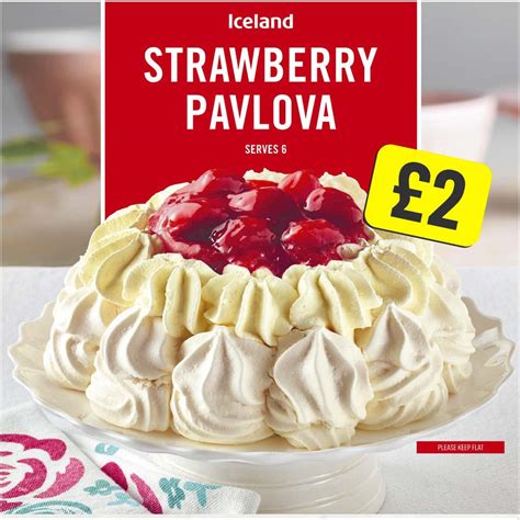 Iceland Strawberry Pavlova 310g Desserts Iceland Foods