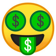 Money-Mouth Face on Google Android 8.1 How To Make Light, How To Make ...