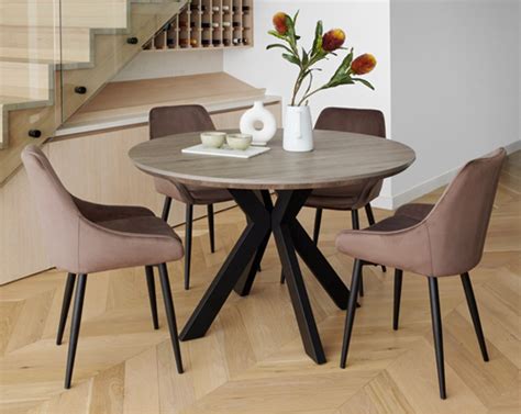 Round Wood Dining Table, Dining room furniture, CE Furniture