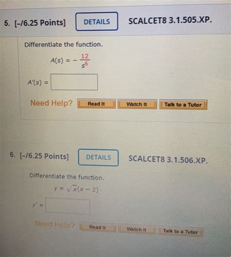 Solved Points Details Scalcet Xp Chegg