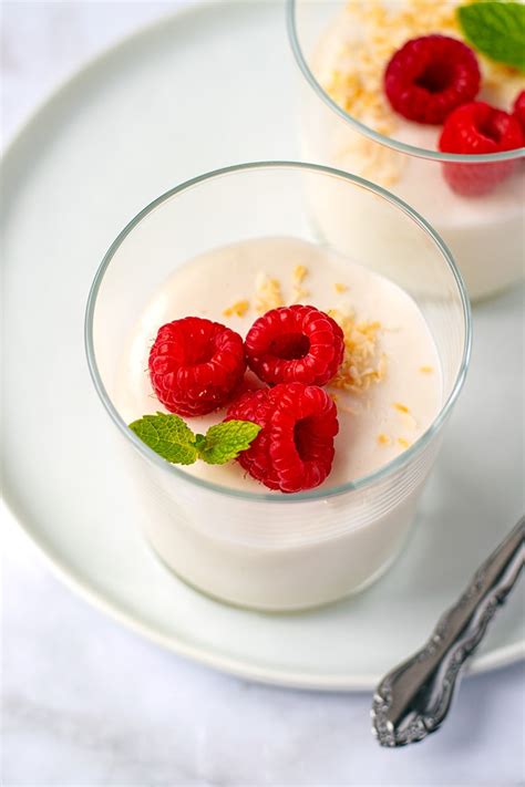 Coconut Yoghurt Panna Cotta Dairy Free Low Carb