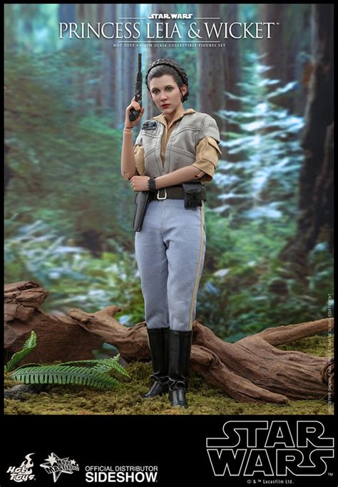 Hot Toys Star Wars Action Figure Set Features Princess Leia And Wicket From Return Of The Jedi