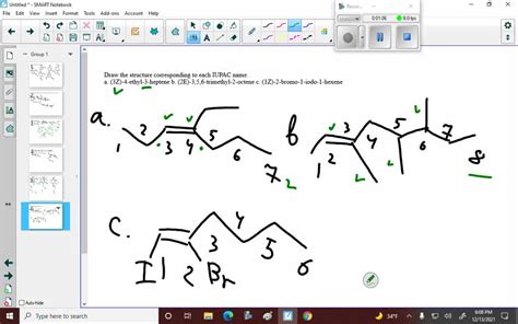 Solved Draw The Structure Corresponding To Each Iupac Name A 3z 4