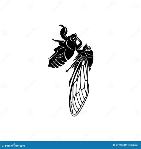 Cicada Design Vector Illustration Creative Cicada Logo Design Concept