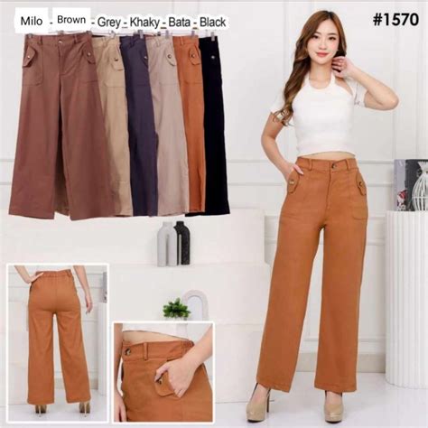 Jual Peace Monday Culotte Cargo Pants Celana Kulot Cargo Wanita