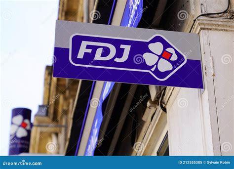 Fdj Logo Brand French National Lottery Operator Store Agency Sign ...