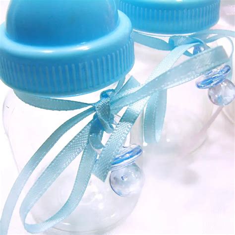 New 24PC Baby Bottle Candy Box Party Supplies Baby Feeding Bottle Favors and Gifts Box Baby ...