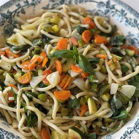 Recette De Picci Aux Légumes Sautés De Printemps Pâtes Julie Andrieu