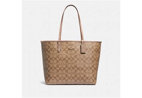 Coach® Outlet Reversible City Tote In Signature Canvas