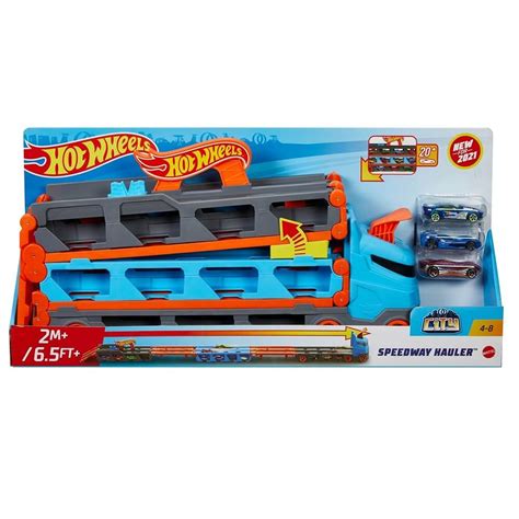Hot Wheels Caminhão Guincho Pista de Corridas GVG Mattel Games Toys