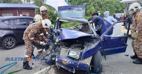 Dua Kereta Bertembung Seorang Lelaki Maut Bayi Dan Ibu Terselamat