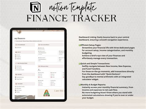 Notion Template Finance Planner Notion Template Personal Finance