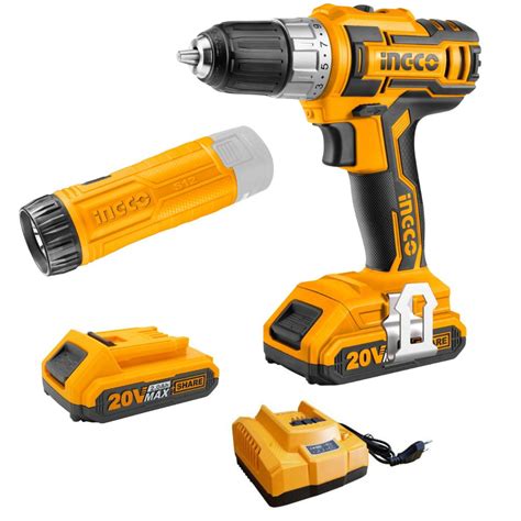 Ingco Lithium Ion Cordless Drill V With Lithium Ion Flashlight