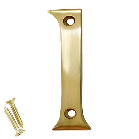 Rch Hardware No Br Brass House Number Inch Polished Brass