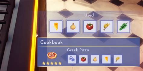 Disney Dreamlight Valley How To Make Greek Pizza