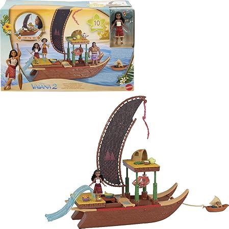 Mattel Disney La Pirogue De Vaiana 2 Transformable Coffret Vaiana 2