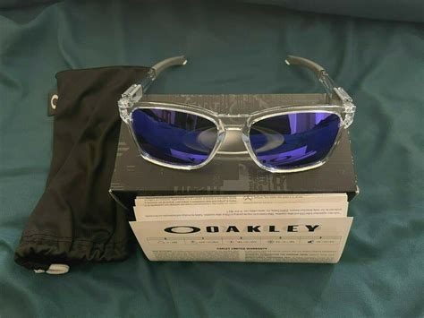 Oakley Oo9272 05 Polished Clear Violet Iridium Sunglasses 888392097750 Ebay