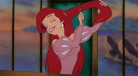 In The Little Mermaid 1989 Ariel Brushes Her Hair With A Fork This