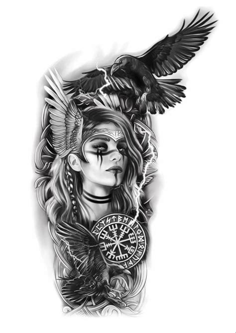 Warrior Tattoo Sleeve Viking Warrior Tattoos Viking Tattoo Sleeve