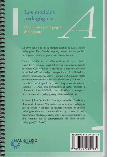 Los Modelos Pedag Gicos Hacia Una Pedagog A Dialogante Ccesa Pdf