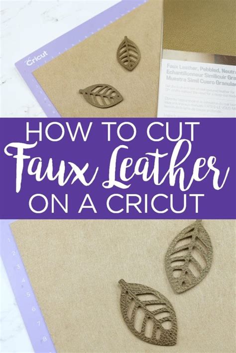 How To Cut Cricut Faux Leather With Your Machine - Angie Holden The ...