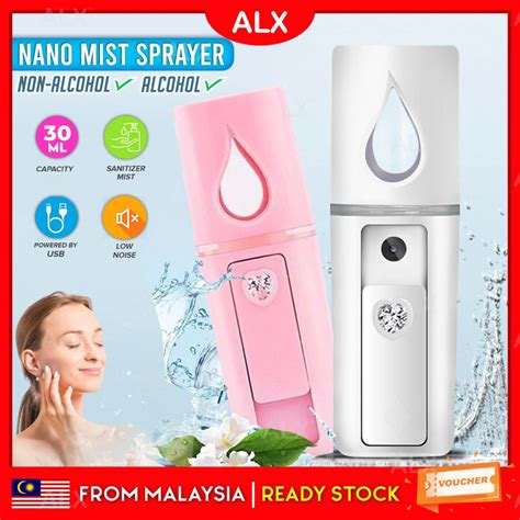 ALX 20mL USB Mini Sanitizer Spray Hydrating Nano Mist Sprayer Body