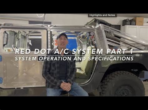 Humvee Red Dot A C System Operation Specifications Part Youtube