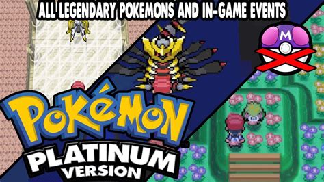 Pokemon Platinum All Legendary Pokemon Locations And In Game Events No