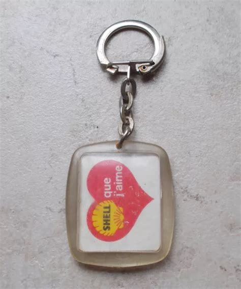 Ancien Porte Clefs Cl S Vintage Huile Shell France Garage Petroliana