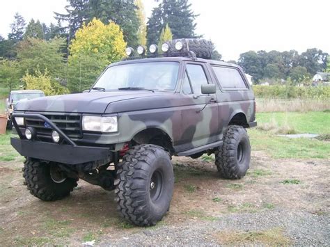 Woodland Camo Lifted Bronco Bronco Monster Trucks Camo