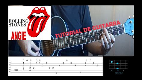 Tutorial Guitarra Angie Rolling Stones Youtube