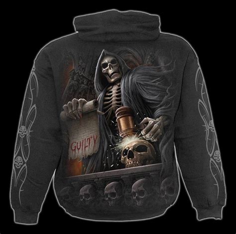 Kapuzenpulli Skelett Richter Judge Reaper Kapuzenpullover