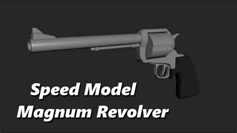 Twg Blender Speed Modelling Magnum Revolver Youtube