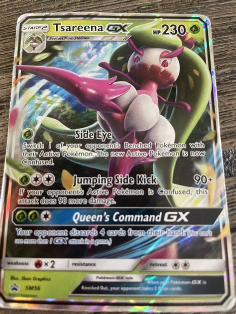 Pokémon Tcg Tsareena Gx Sm56 Sm Black Star Promo Sm56 Holo Promo Ebay