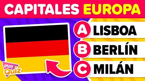 Adivina las Capitales de Europa Con Opciones Test Geografía