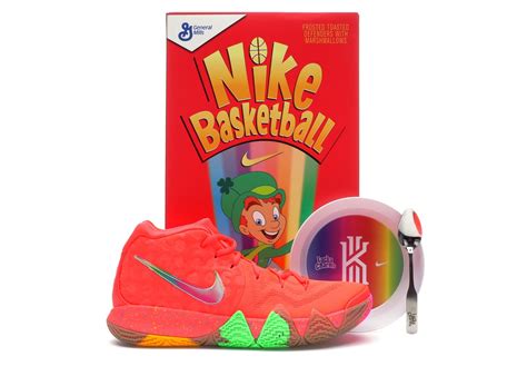 Nike Kyrie 4 Lucky Charms Special Cereal Box Package In Red For Men