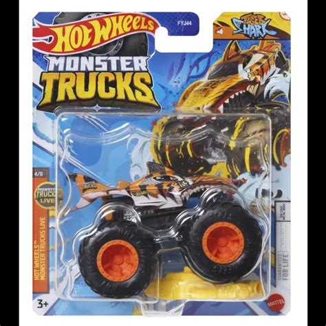 Hot Wheels Monster Trucks Tiger Shark kisautó 1 64 JatekBolt hu