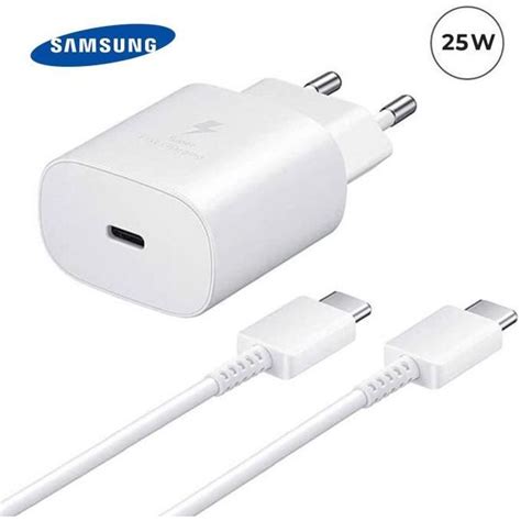 Chargeur Ultra Rapide 25W Adaptateur Secteur Original Samsung Cable