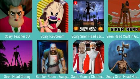 Scary Teacher 3D Scary Ice Scream Scary Siren Head Escape Siren Head