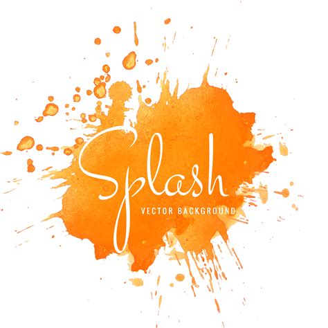 Orange Splash Vector Art Icons And Graphics For Free Download