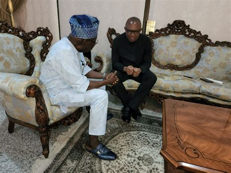 Null On Twitter Rt Mobilepunch Photos Peter Obi Meets Obasanjo The