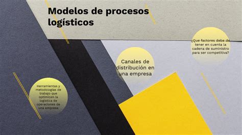 Proponer modelos de procesos logísticos by LILIANA CASTELLANOS on Prezi