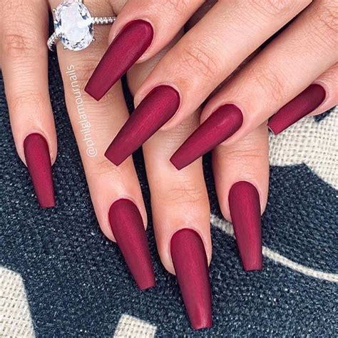 23 Beautiful Ways To Rock Red Coffin Nails Stayglam