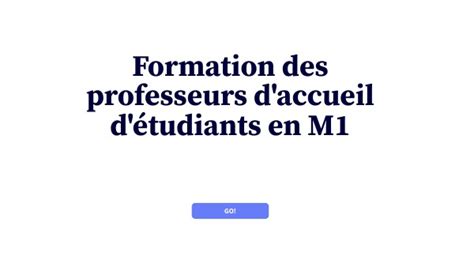 Formation Professeurs D Accueil Matin