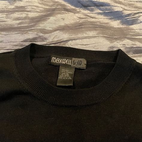 Shirts | Maxwell Co Men Black Silk Blend Tshirt Xl Euc | Poshmark