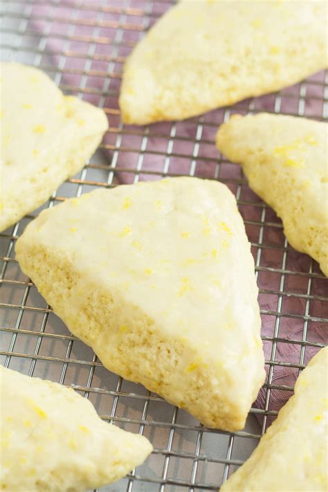 These Soft Lemon Cream Scones Are Perfectly Tender And Bursting With Bright Lemon Flavor