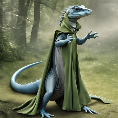 Premium AI Image | anthropomorphic lizard