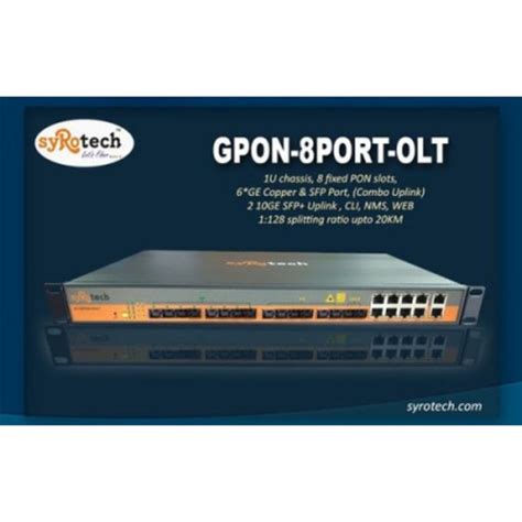 Sy Gpon Olt High Density Rack Mounted Authorised Distributor At Rs